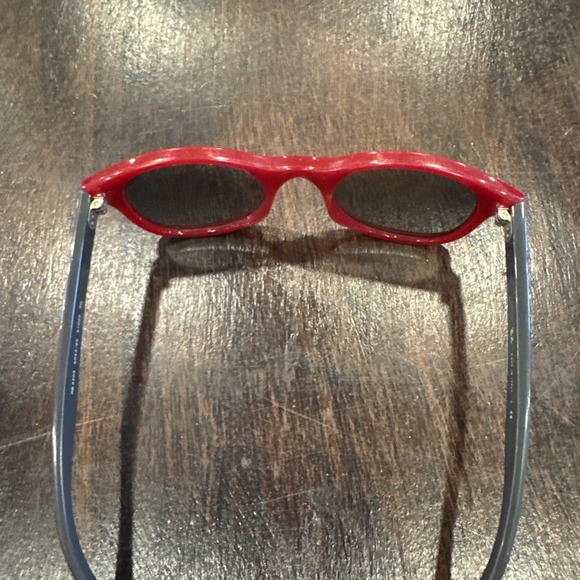 Red Black Vintage RayBan prescription sunglasses frames - Picture 5 of 5